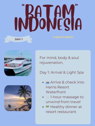 🇮🇩 Batam Itinerary: Spa & Wellness Retreat 🛁🧘