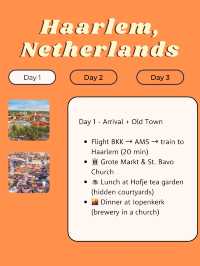 Haarlem, Netherlands 🌸 itinerary