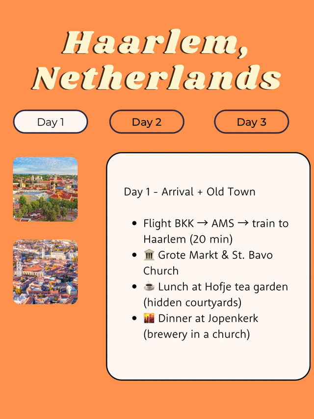 Haarlem, Netherlands 🌸 itinerary  Haarlem, Netherlands 🌸 itinerary