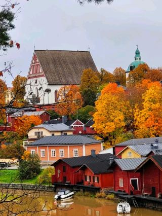 #hellochristmas
🕍✨ The Most Beautiful Town in Finland – Porvoo ✨🕍

Porvoo is one of Finland’s most charming and picturesque towns, known for its colorful wooden houses and timeless old town streets. Cobblestone lanes, historic churches, and riverside views give Porvoo a storybook feel in every season. The town feels peaceful yet full of character, perfect for slow walks, cozy cafés, and photography lovers. Whether dusted with snow or glowing in summer light, Porvoo’s beauty feels authentic and unforgettable — a true gem of Finland that captures the heart at first sight. 🇫🇮❄️

#Porvoo #VisitPorvoo #FinlandTravel #NordicCharm #travel #thingstodo #familytravel #couplestrip #staycation