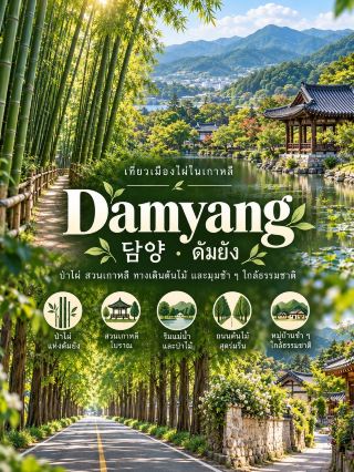 🇰🇷 เที่ยว DAMYANG 🌿 เมืองแห่งป่าไผ่! รวม 8 พิกัดธรรมชาติและวัฒนธรรมเกาหลีที่น่าไป