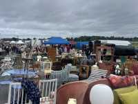 Many options of antique furniture, homeware in Sunbury antique market