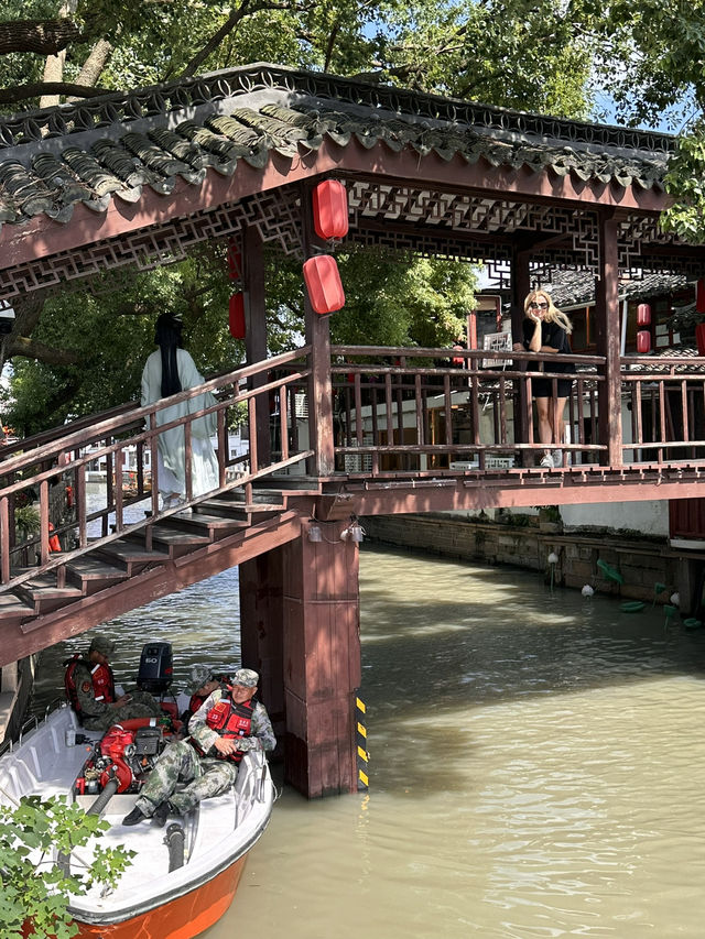 Zhujiajiao is an ancient water town located in the Qingpu District of Shanghai