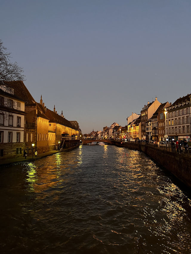 🌇✨ Sunset to Starlight: A Magical Evening in Strasbourg, France 🇫🇷🌙  