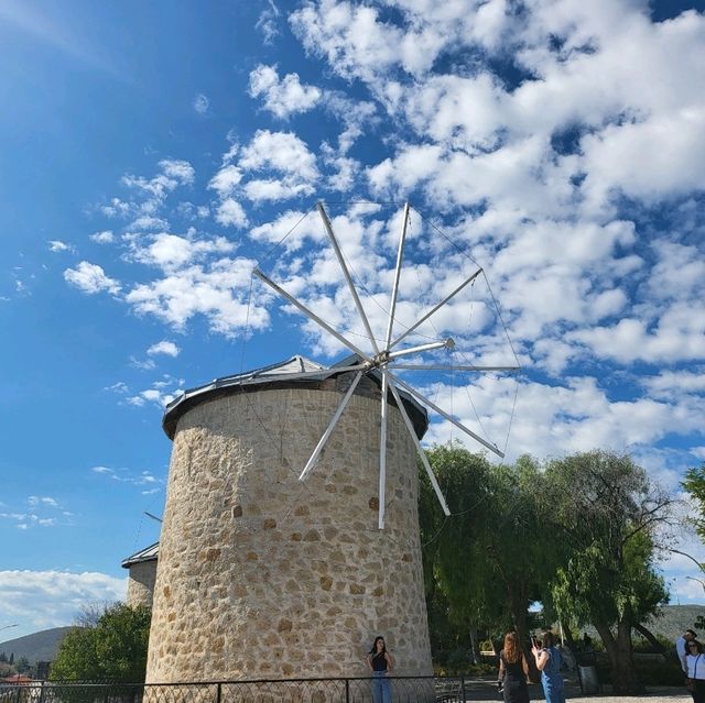 🔥 "Where the Wind Meets Magic – Alaçatı Windmills 🌬️💫" 🔥