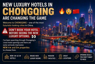 🚨Offers on NEW Luxury Hotels Just Opened in Chongqing! + Link with latest DEALS below✨