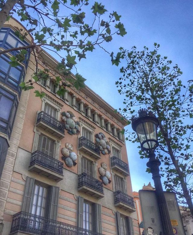 The coolest pedestrian street in Barcelona, Spain - La Rambla Avenue.