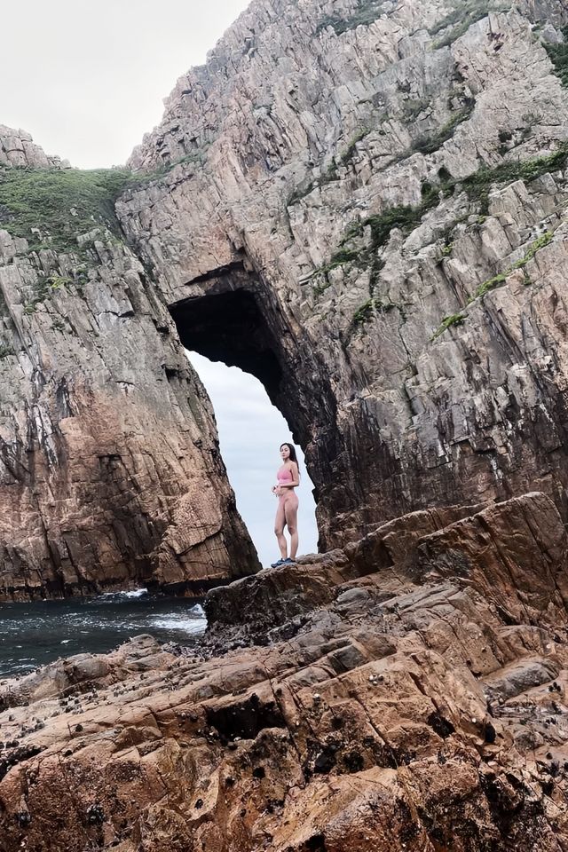 火石洲．上山下海賞欖灣角洞