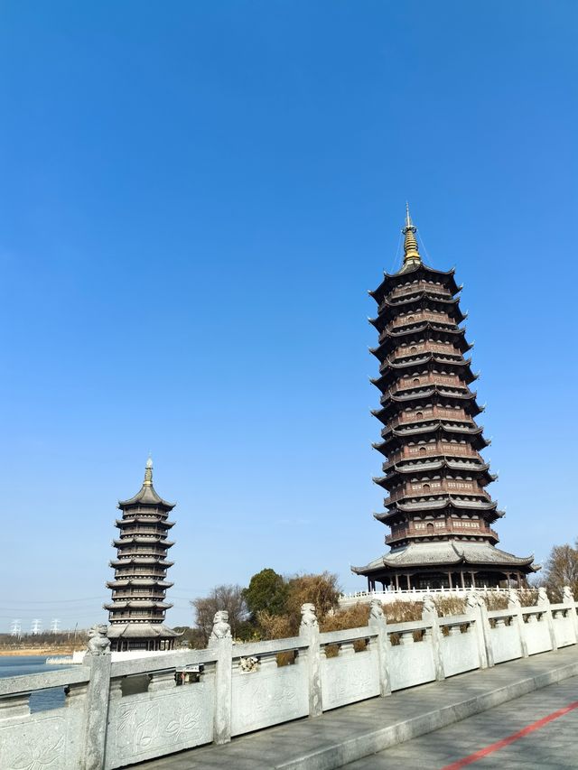 宿遷到底多少個公園004-印象黃河公園之九龍七鳳塔