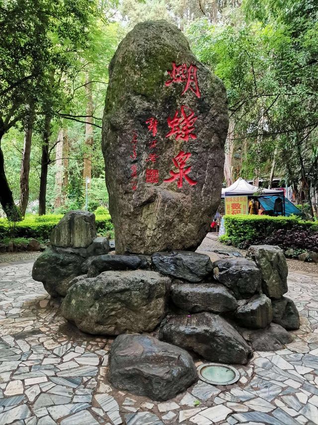 蝴蝶泉位於雲南大理市周城北一公里處，滇藏公路西側、蒼山第一峰雲弄峰下