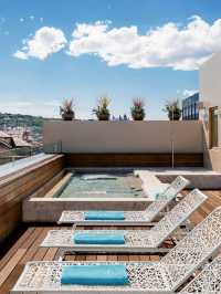 🌟 Barcelona Bliss: Snap & Sip at Colón Hotel Rooftop 📸🍷