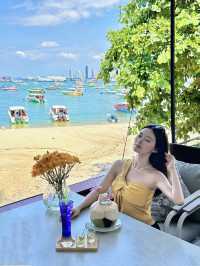 芭堤雅度假意外發現的海景餐廳。