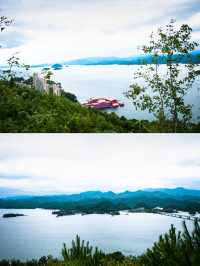 第一次爬自動扶梯的山——千島湖天嶼景區太懂我啦。