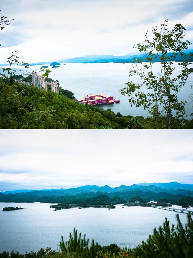 第一次爬自動扶梯的山——千島湖天嶼景區太懂我啦。