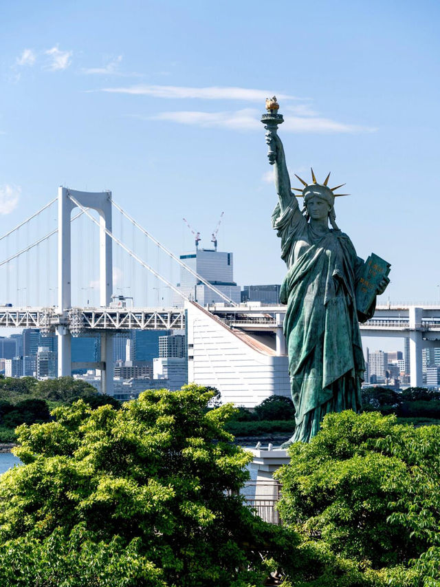 於台場之巔俯瞰🏙東京微縮全景圖