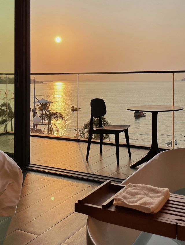 深圳海邊｜慢可可海景公館，海景天花板
