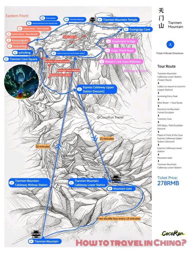 The Most Detailed Map Guide to Zhangjiajie (Part 2)