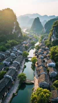 嶺南水鄉｜小橋流水｜群峰溫柔環抱｜桂北山水間的千年小鎮