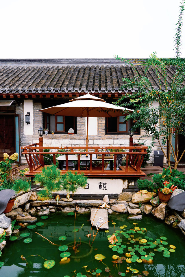 在煙台古城的小院子裡，住到不想走