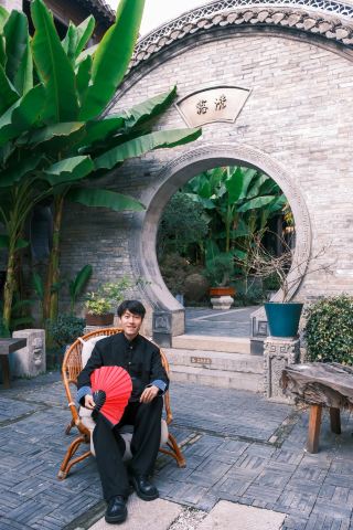 Xuzhou Stay in Qianlong Imperial Inscribed Ancient Residence Huilongwo Photo-Worthy Ceiling