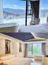 川西甲居藏寨｜私湯酒店把雪山搬進房間