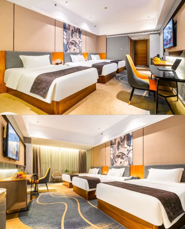 紅白對比床房太出片了 紅白對比床房太出片了