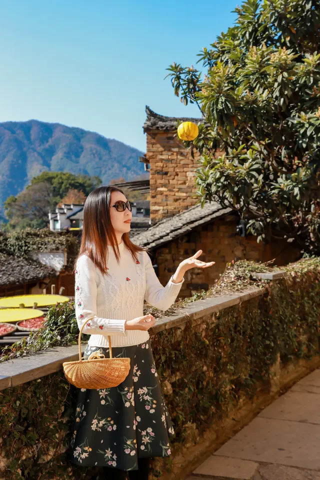 12月的婺源篁嶺曬秋，太陽是最好的濾鏡