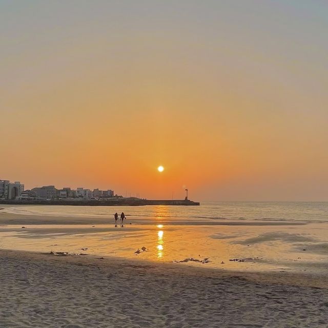 노을이 아름다운 이호테우해수욕장💛