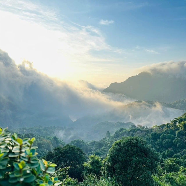 วิวและบรรยากาศหลักล้าน ณ บ้านผาฮี้ #เชียงราย ⛺️⛰️🍃
