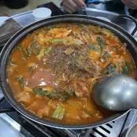 [부평] 스트레스 확 풀리는 매콤한 곱창전골 맛집 '불타는 주먹다짐‘