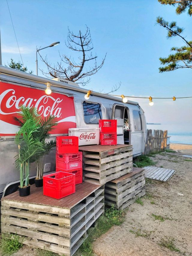 휴양지 온듯! 노을타임 오션뷰 직관 힐링카페🏝