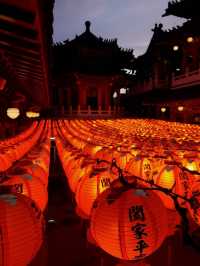 ไหว้พระ ถ่ายรูปโคมไฟที่วัด #Sanfong วัดดังในเกาสง