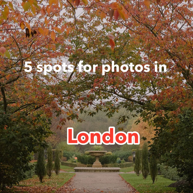 A guide for great photos in London 📷