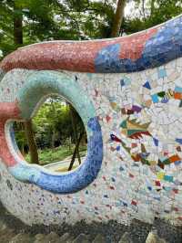 深圳特色休閑景點☺️海山公園🤩特別馬賽克建築🏗️