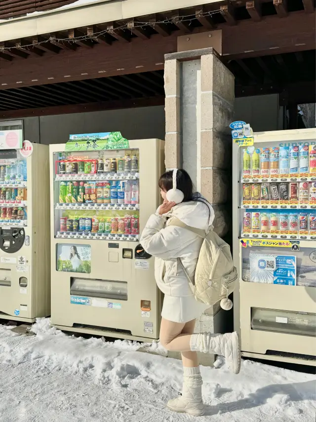 삿포로여행 눈 쌓인 비에이역