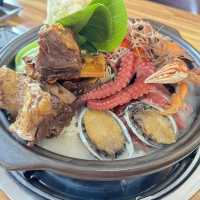 제주도 산방산 인생 맛집 [송악산장인의집] 소갈비해물버섯전골