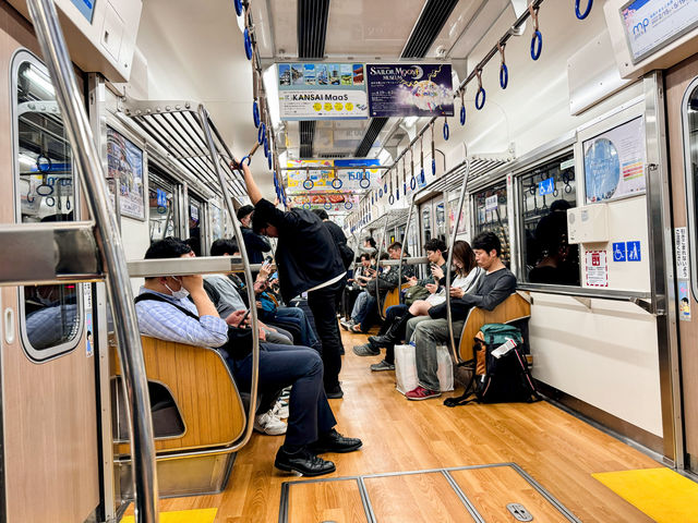 รถไฟเข้าตัวเมืองโอซาก้า จากสนามบิน Kansai