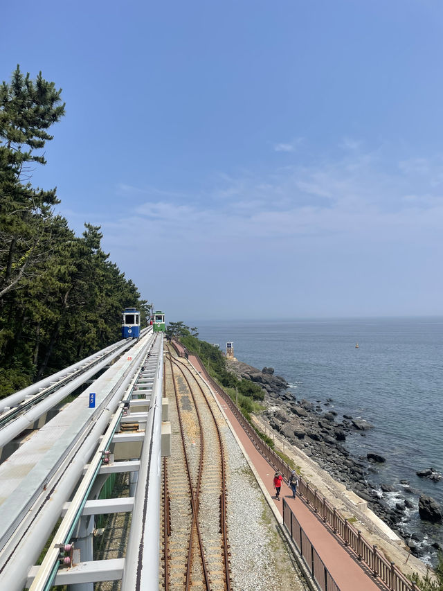 韓國釜山/絕美 天空膠囊列車🩵