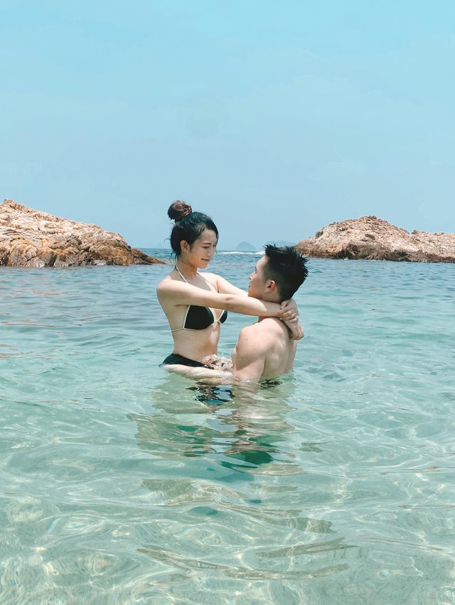 🇭🇰 香港竟然有絕美玻璃海｜綠蛋島🏖️