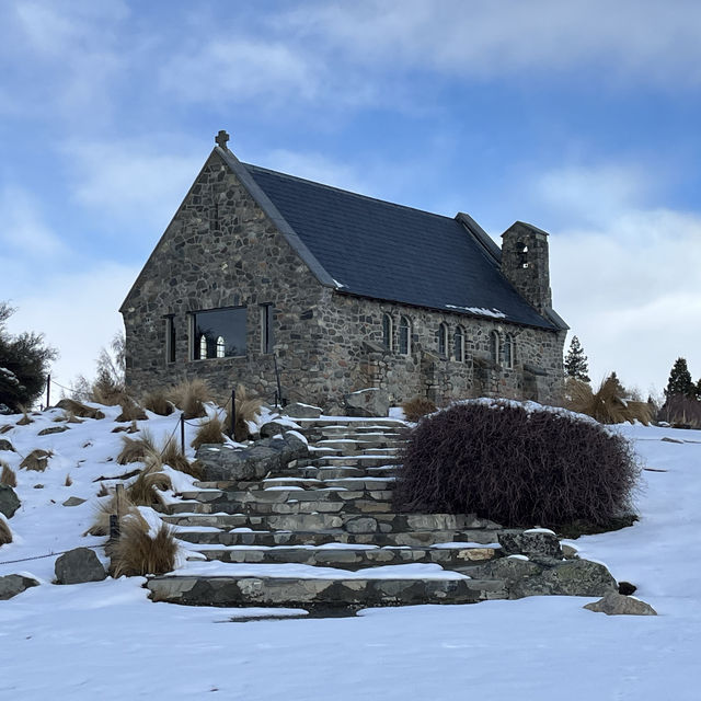 Magical Lake Tekapo, NZ in winter.