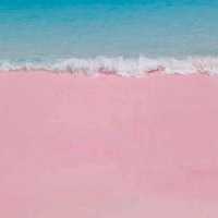The charming pink beach