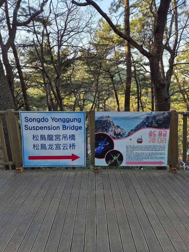 Songdo Yonggung Suspension Bridge 🌁