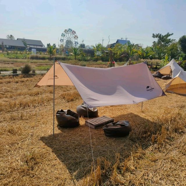 【カンチャナブリー】お寺が見える田園カフェ MEENA Cafe