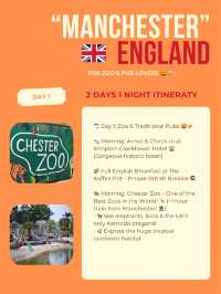 Manchester itinerary 🎤