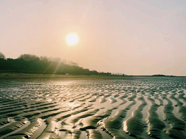 中國河北秦皇島著名景點：北戴河東海水浴場，適合打卡拍照📸