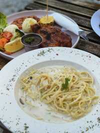 The restaurant also offers a mix of Western and Pakistani-inspired dishes
