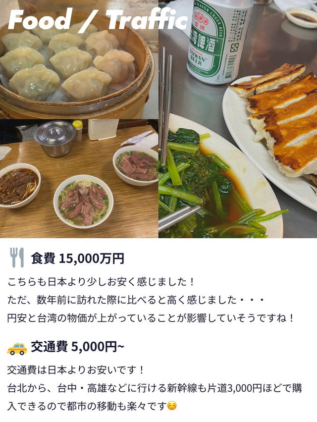 【3連休きおすすめ✈️】台湾女子旅費用を公開💰