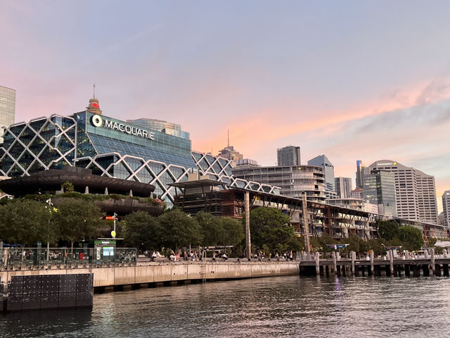 호주 시드니 페리 선셋 최적의 루프 Pyrmont Bay - Circular Quay