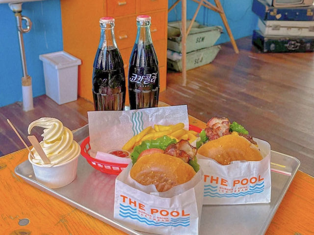 레트로 감성 가득한 남해 실내 데이트 코스 버거 맛집❤️