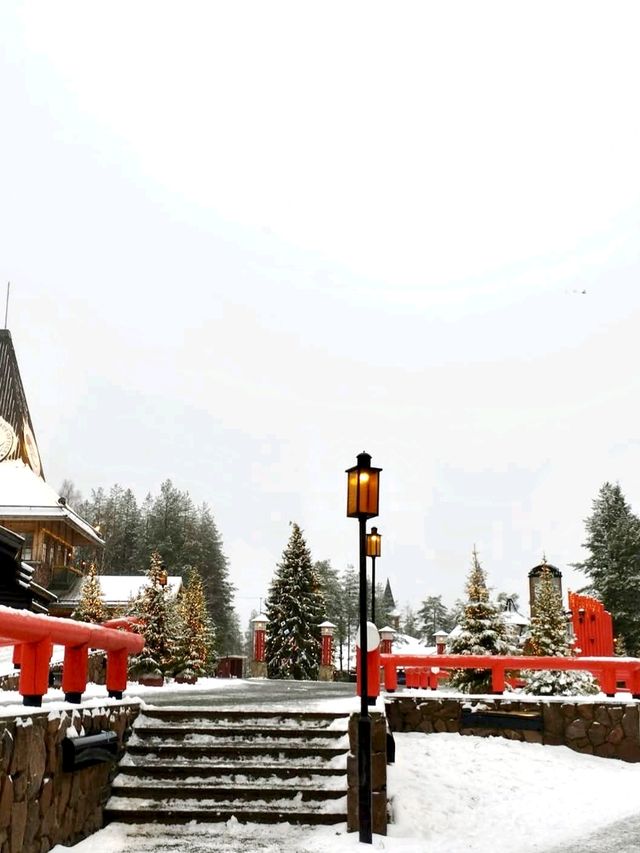 Rovaniemi Finland Santa Clause village is like magic land